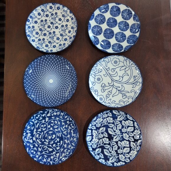 Other - NEW Ceramic Dessert Or Appetizer Plates Microwave/Dishwasher Safe Round 6 Inches